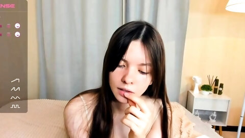 Very pretty skinny small tits long hair teen