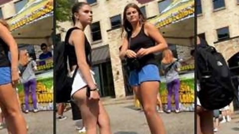 Teen Goddess With Perfect Body In Short Shorts